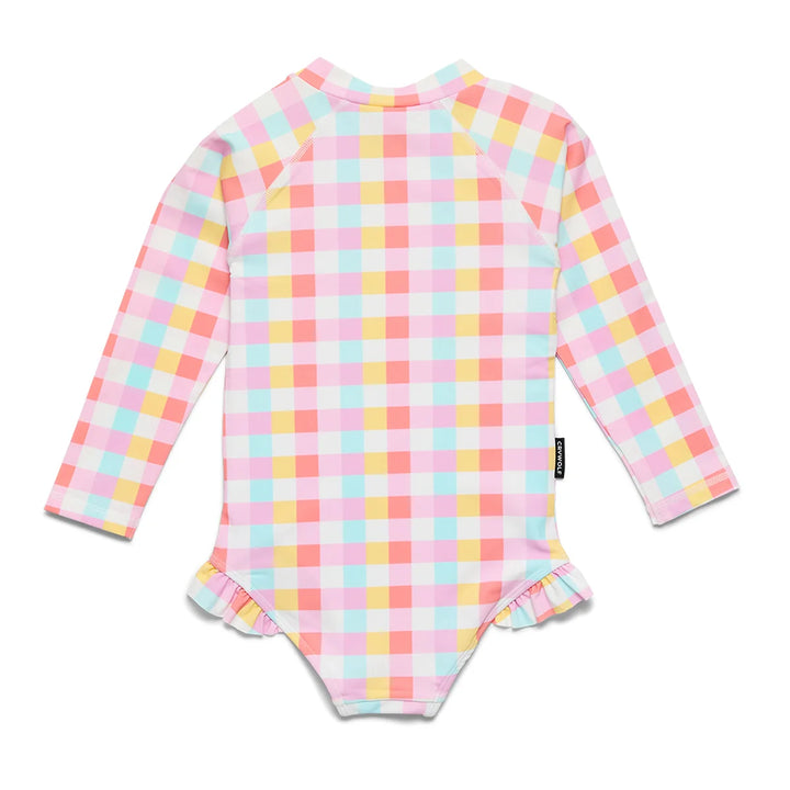 Long Sleeve Swimsuit Pop Gingham | Crywolf