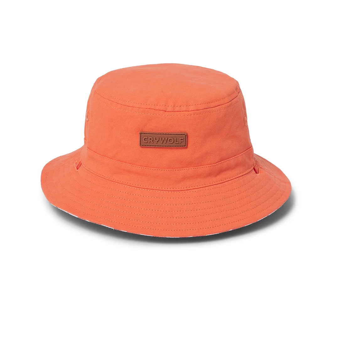Reversible Bucket Hat Sunset Check | Crywolf