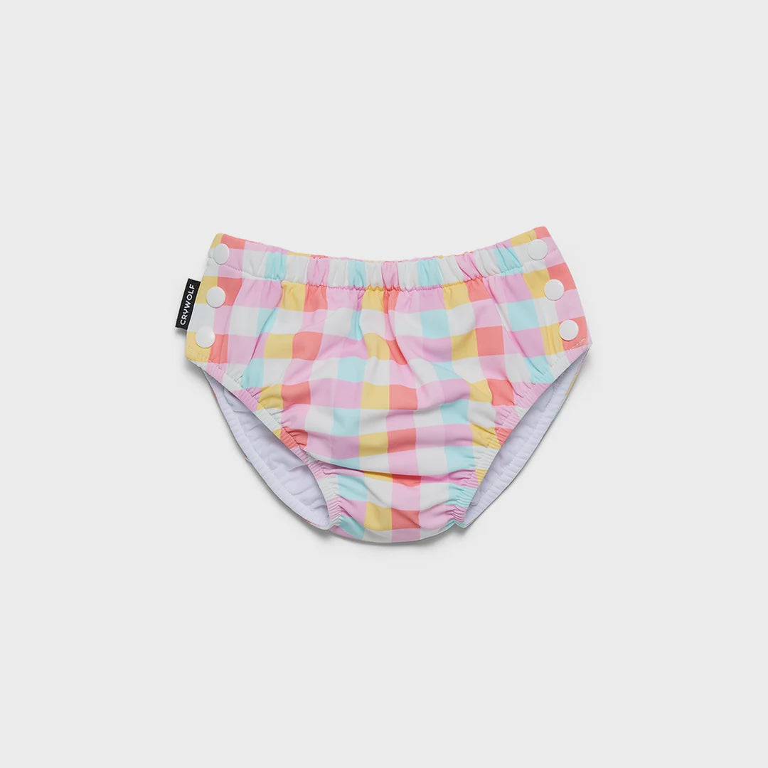 Reusable Swim Nappy Pop Gingham | Crywolf