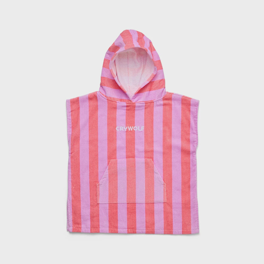 Hooded Towel Flamingo Stripe | Crywolf