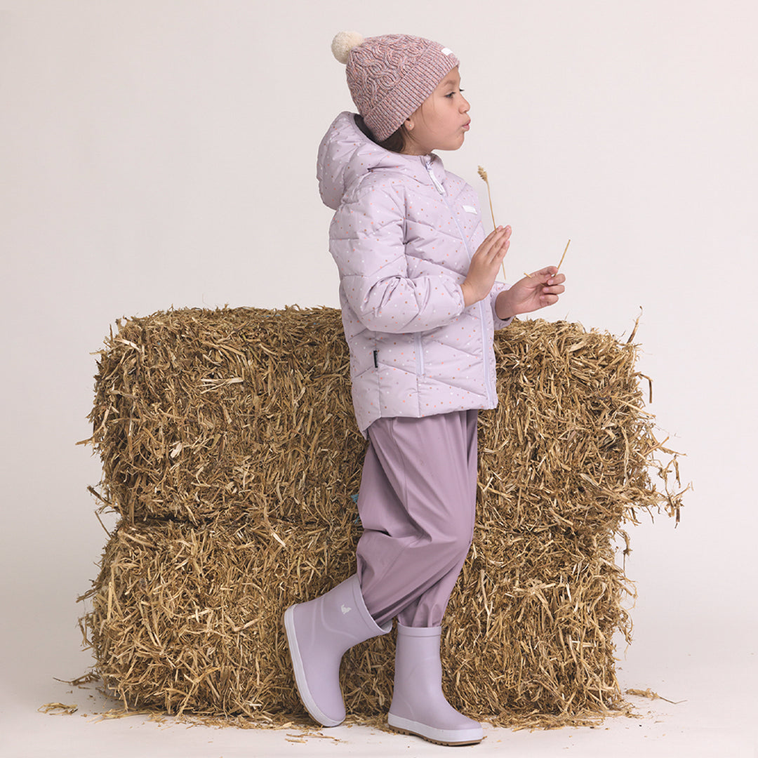 Eco Puffer - Heather Dots