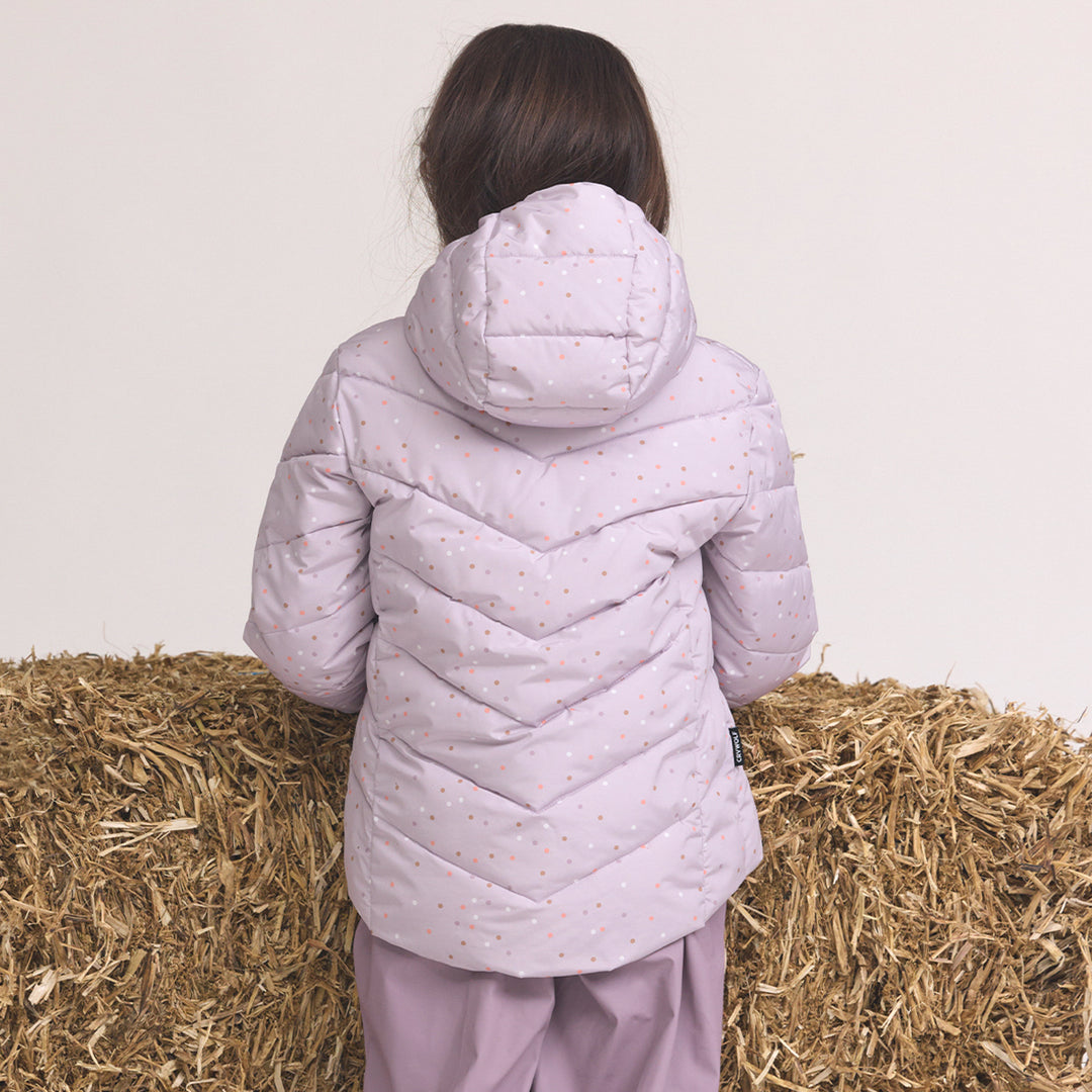 Eco Puffer - Heather Dots