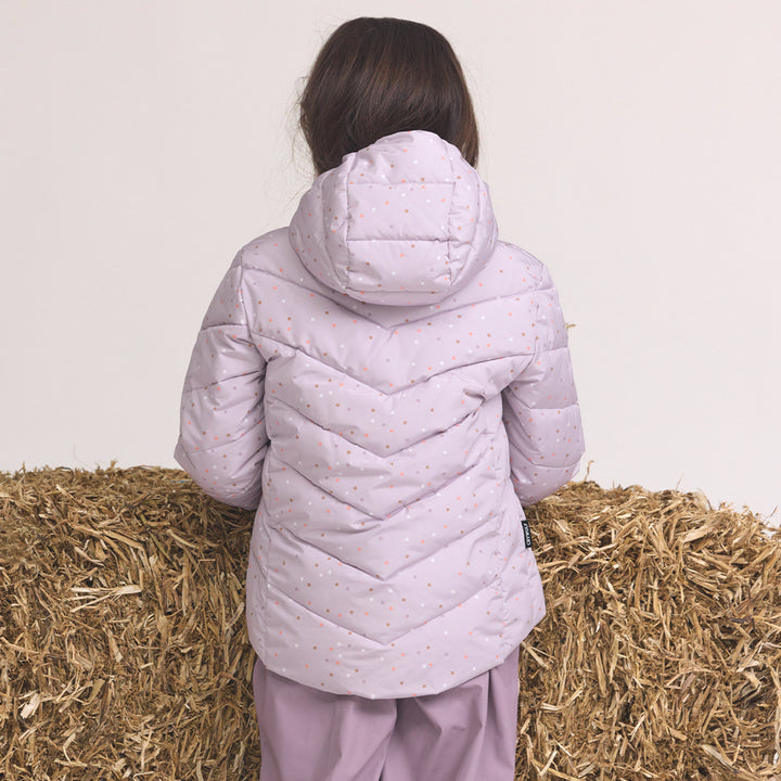 Eco Puffer - Heather Dots