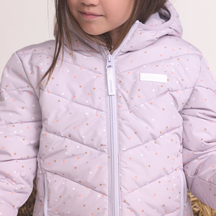 Eco Puffer - Heather Dots
