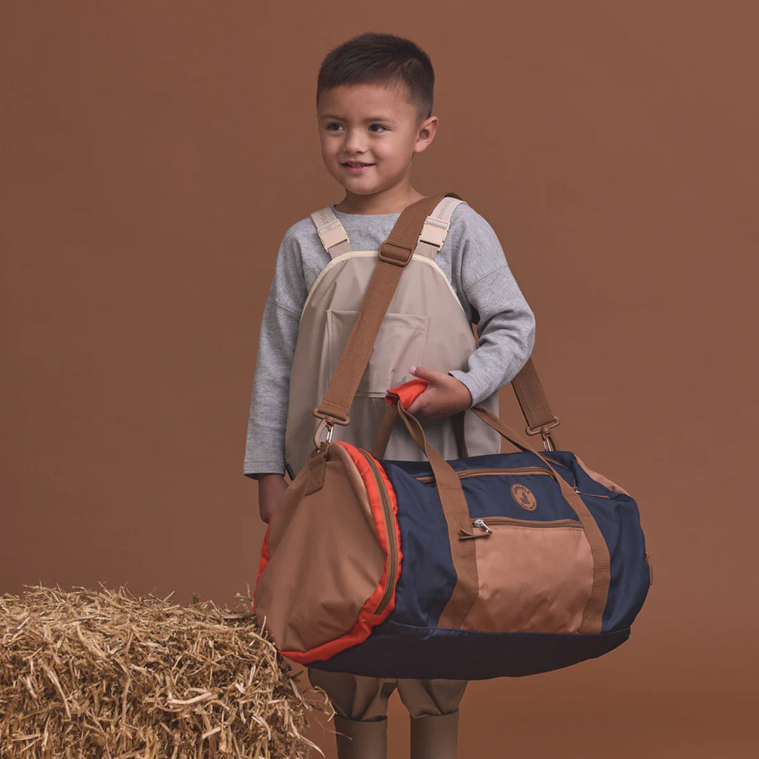 Packable Duffle Bag - Ash colour block