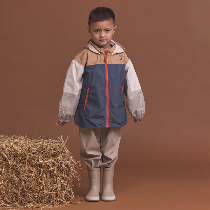 Packable Duffle Jacket - Ash Colourblock