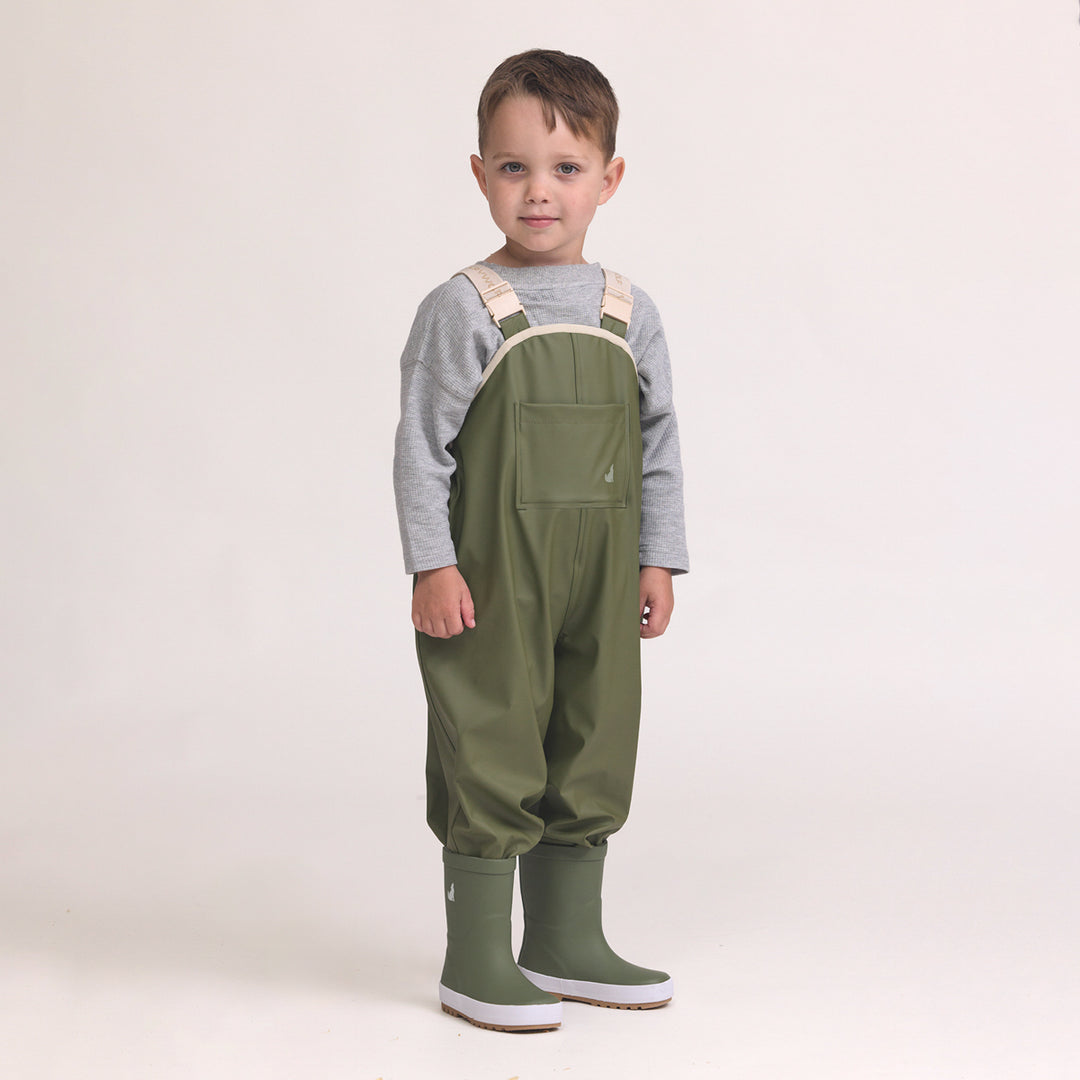 Rain Overalls - Olive