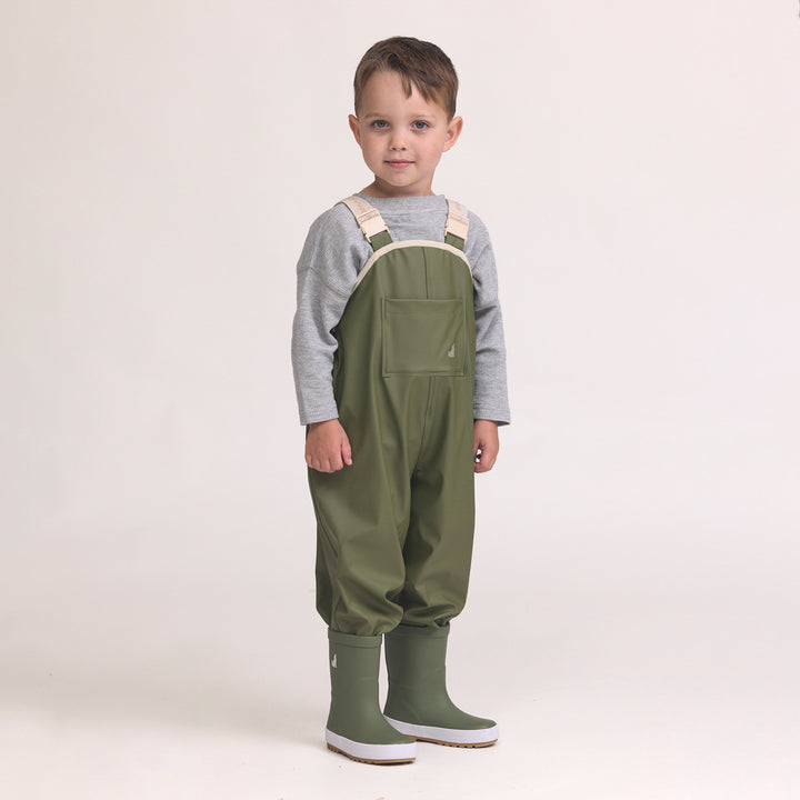 Rain Overalls - Olive
