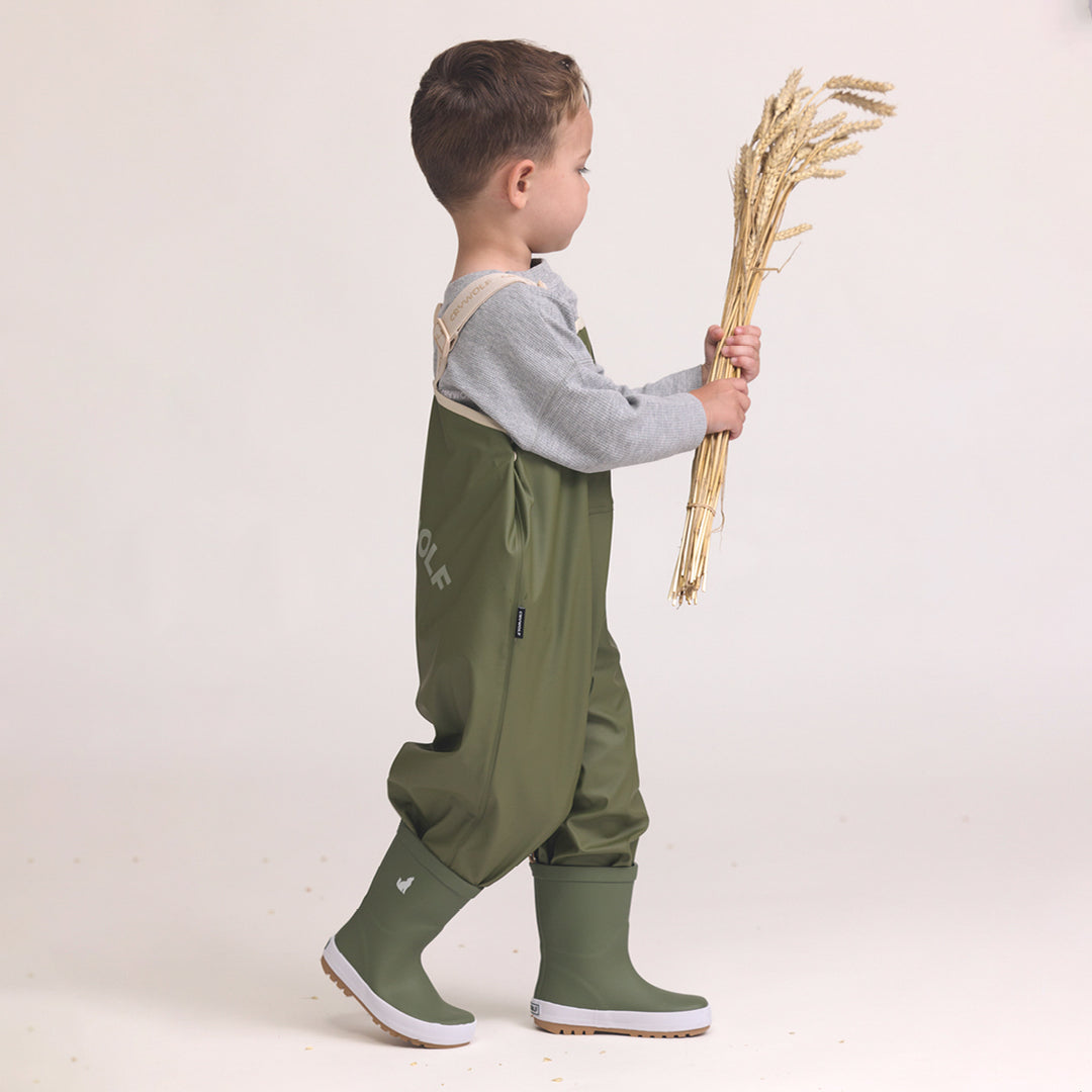 Rain Overalls - Olive