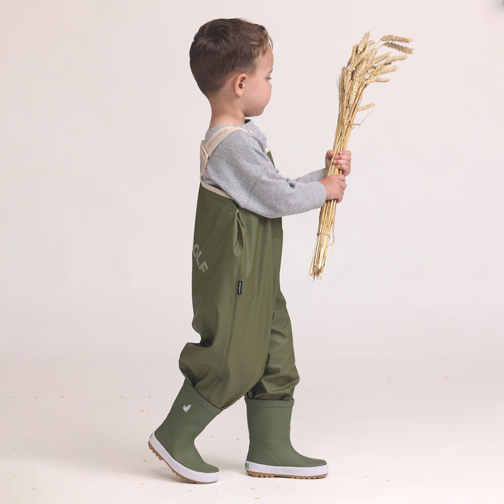 Rain Overalls - Olive