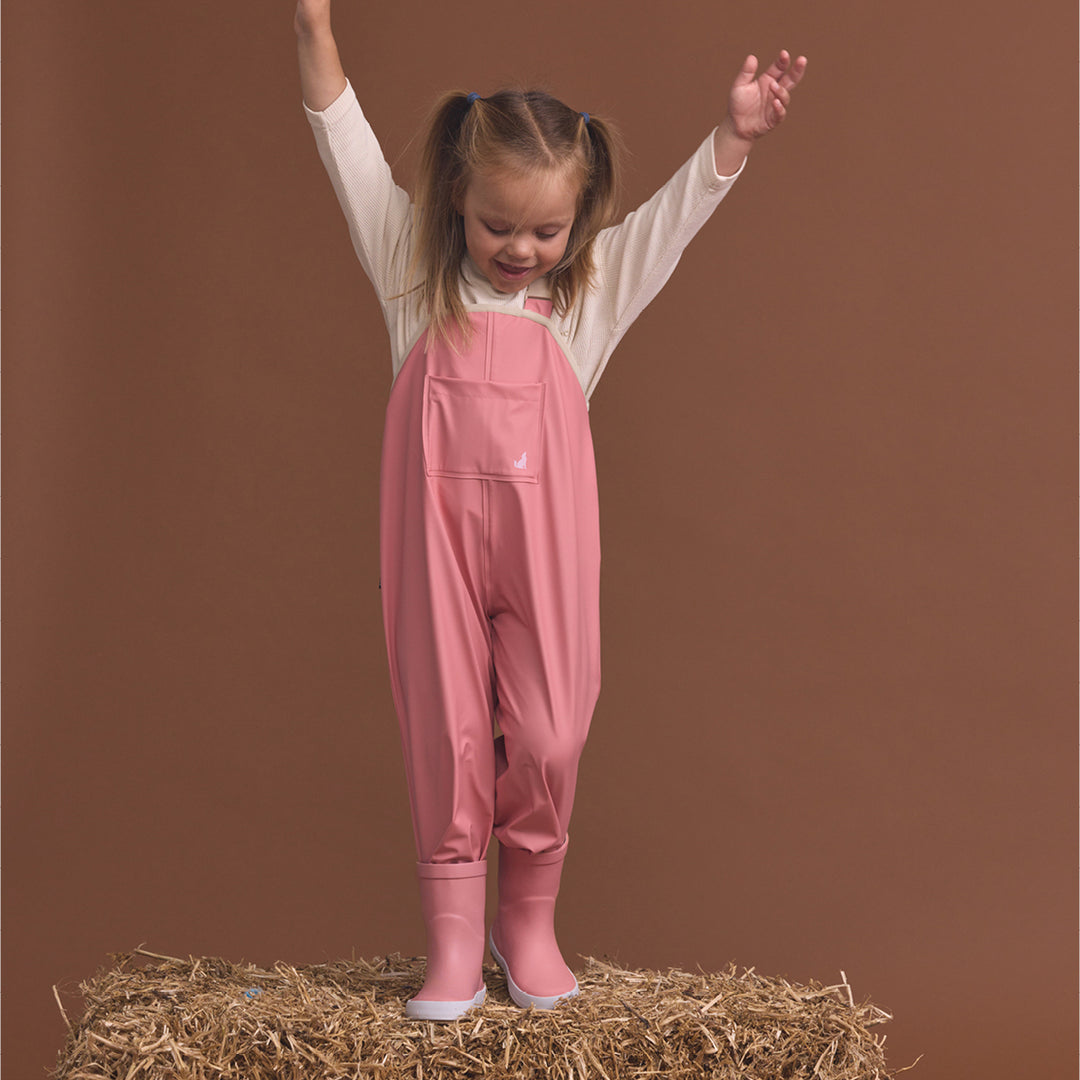 Rain Overalls - Rose