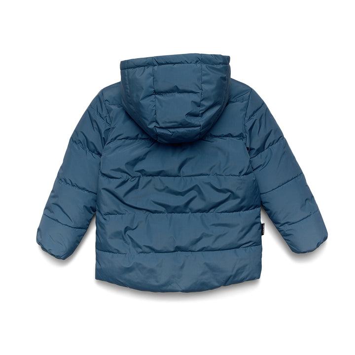 Reversible Eco Puffer - Blue Plaid