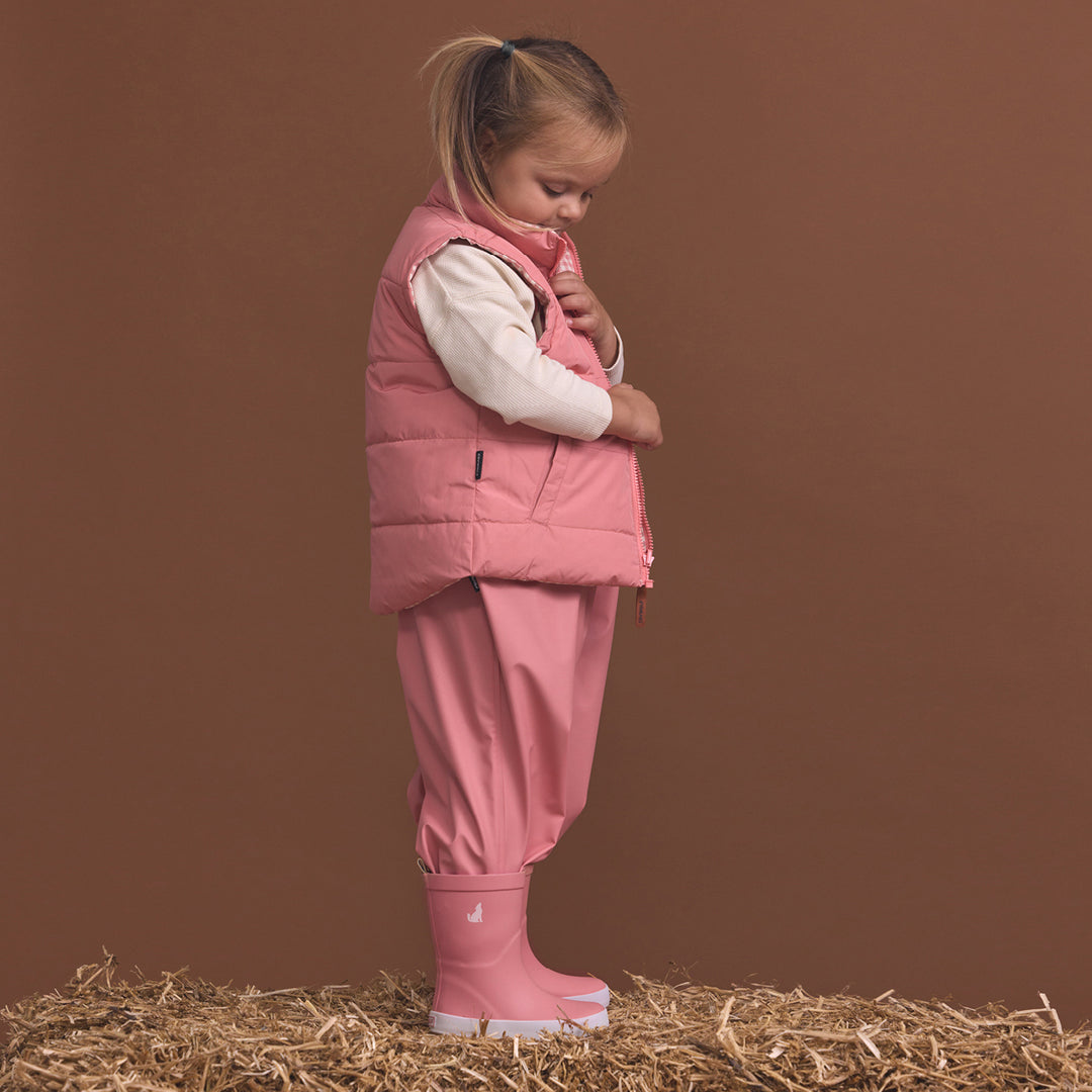 Reversible Eco Vest - Rose Gingham