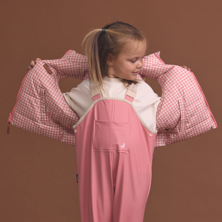 Reversible Eco Vest - Rose Gingham