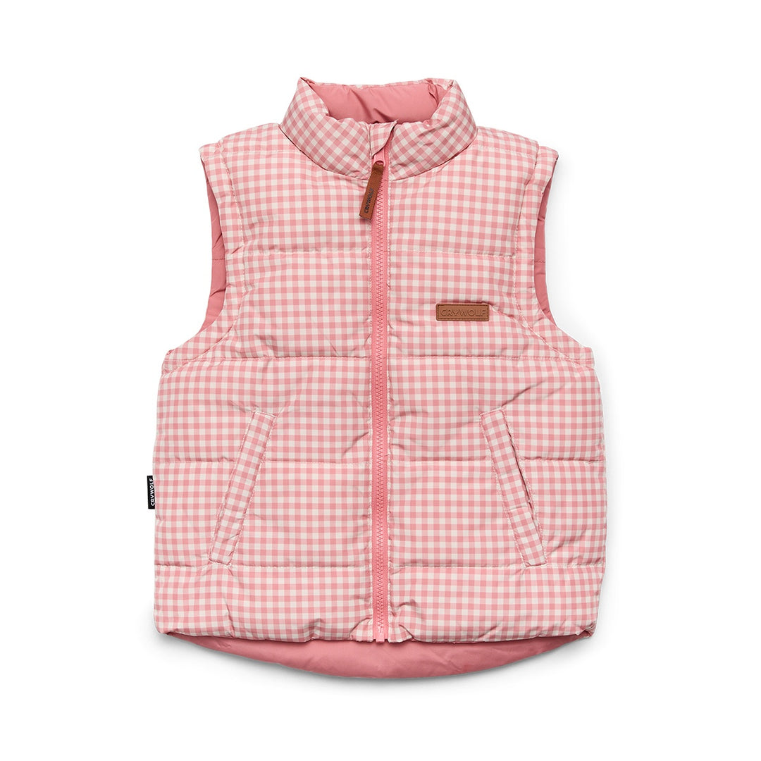 Reversible Eco Vest - Rose Gingham