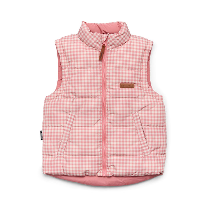 Reversible Eco Vest - Rose Gingham