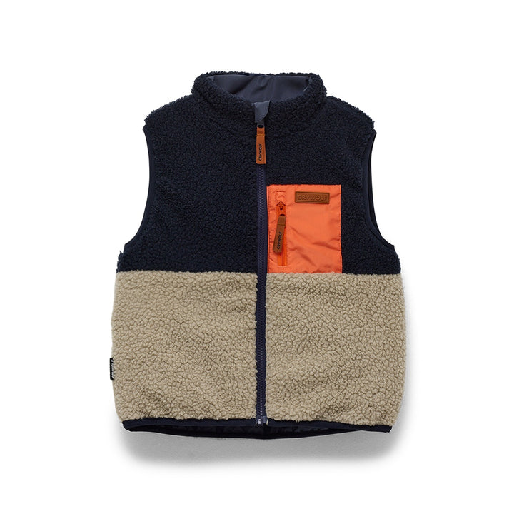 Reversible Yeti Vest - Ash Colourblock