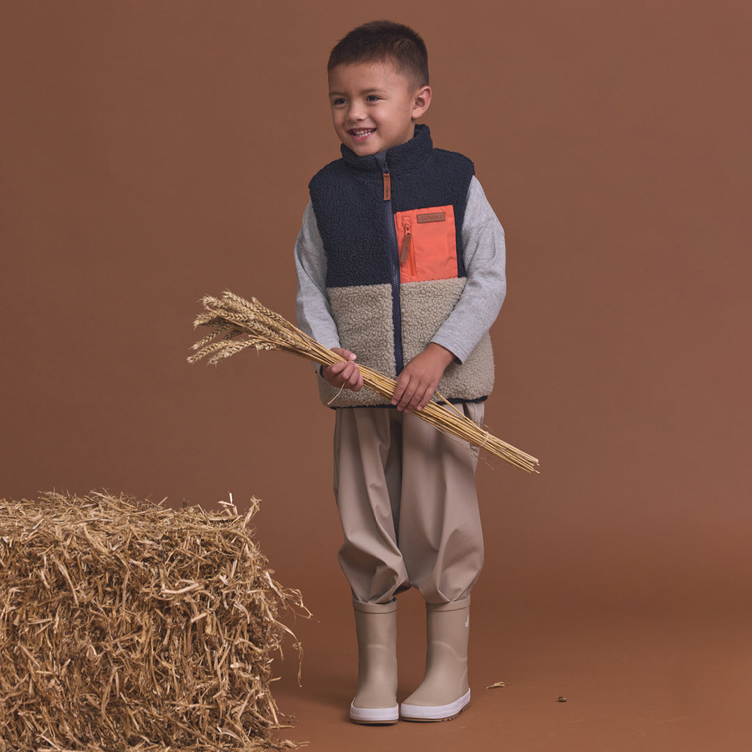 Reversible Yeti Vest - Ash Colourblock