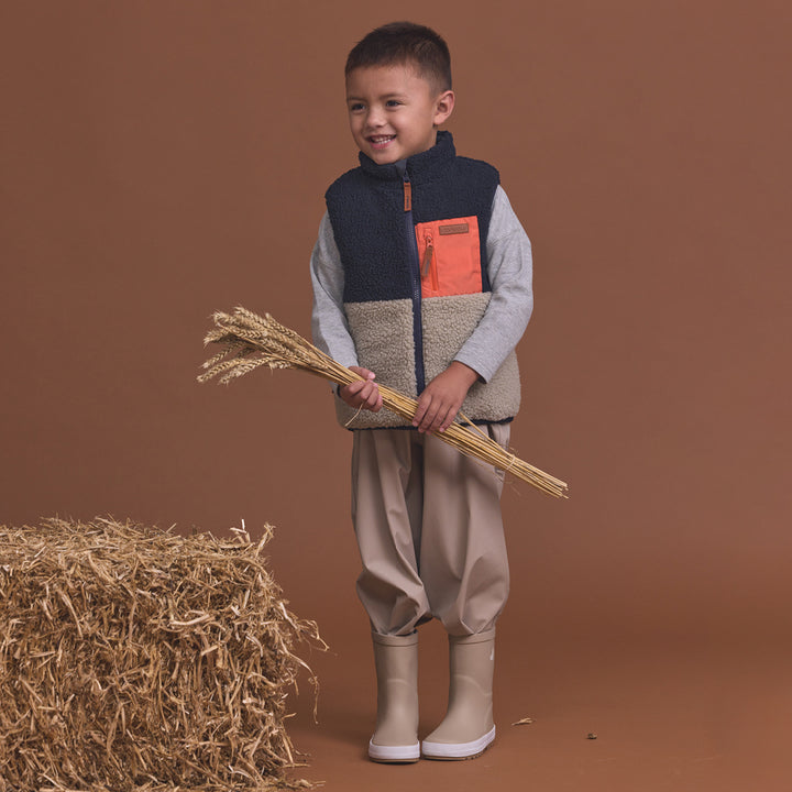 Reversible Yeti Vest - Ash Colourblock