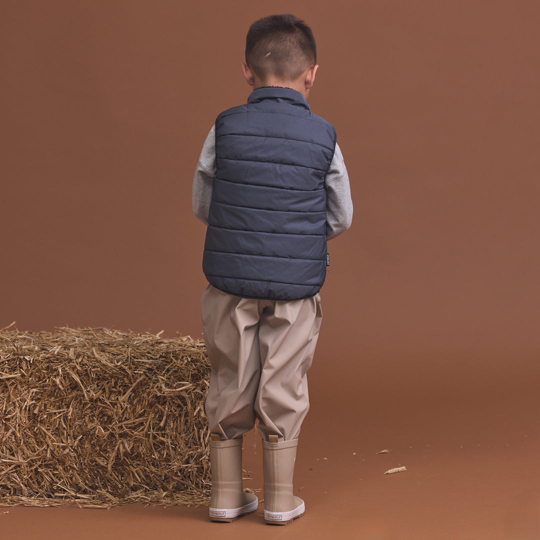Reversible Yeti Vest - Ash Colourblock