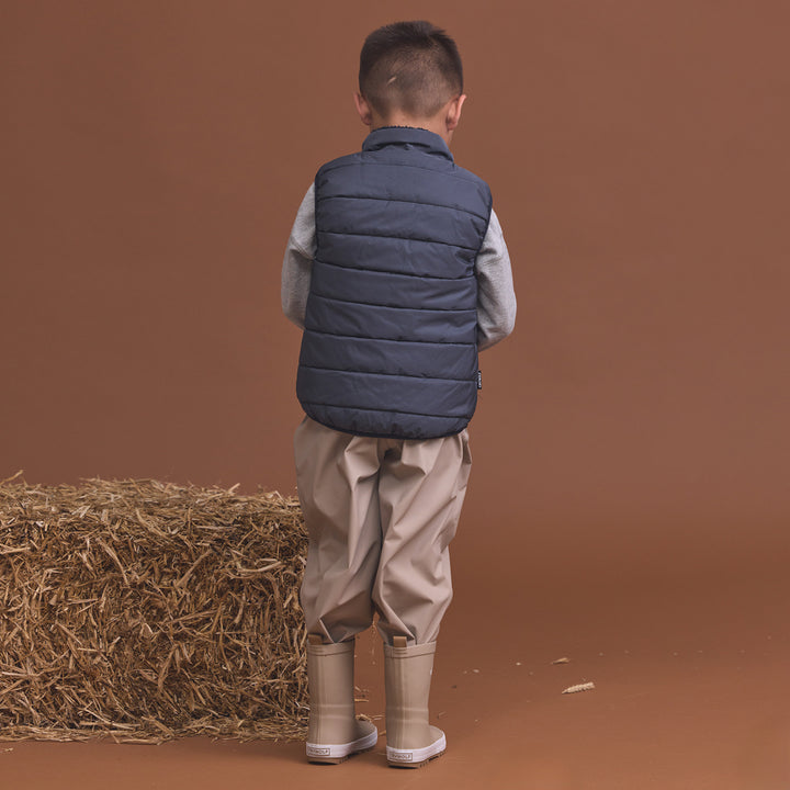 Reversible Yeti Vest - Ash Colourblock