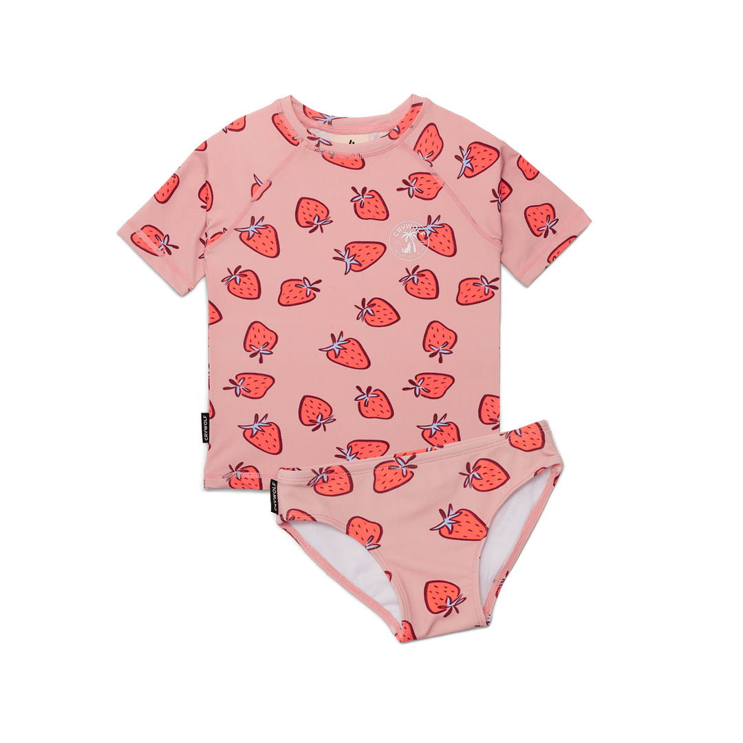 Short Sleeve Rash Set - Strawberry Splash