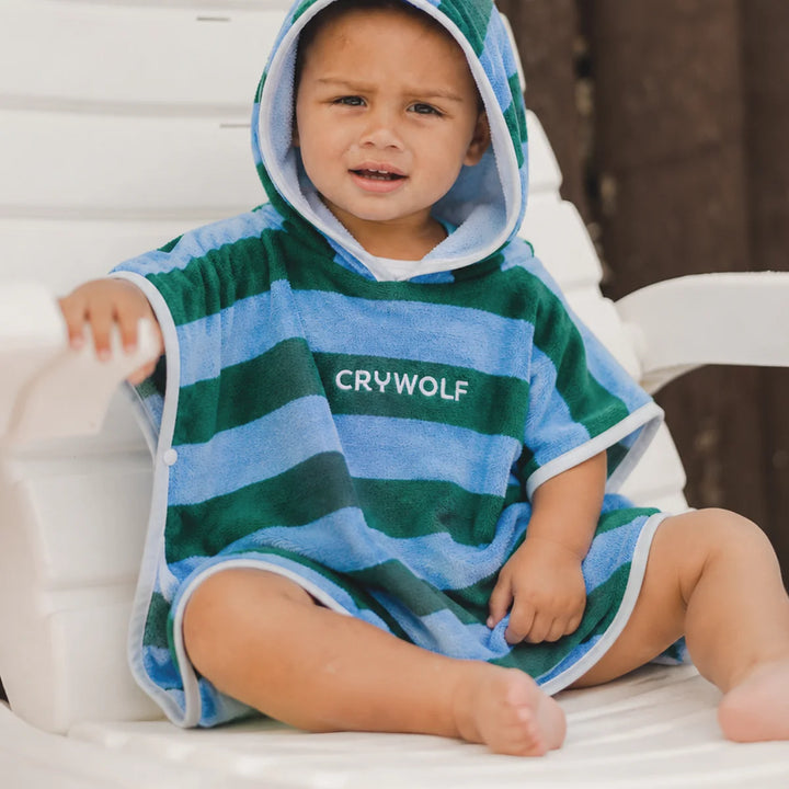 Baby Hooded Towel Deck Stripe | Crywolf