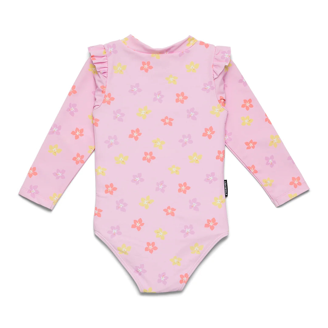 Baby LS Swimsuit Hibiscus Bloom | Crywolf