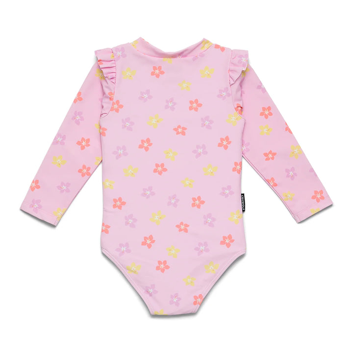 Baby LS Swimsuit Hibiscus Bloom | Crywolf