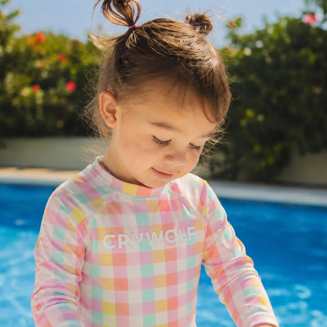Baby Rash Vest Pop Gingham | Crywolf
