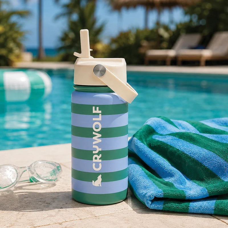 Deck Stripe Drink Bottle (360ml) |Crywolf