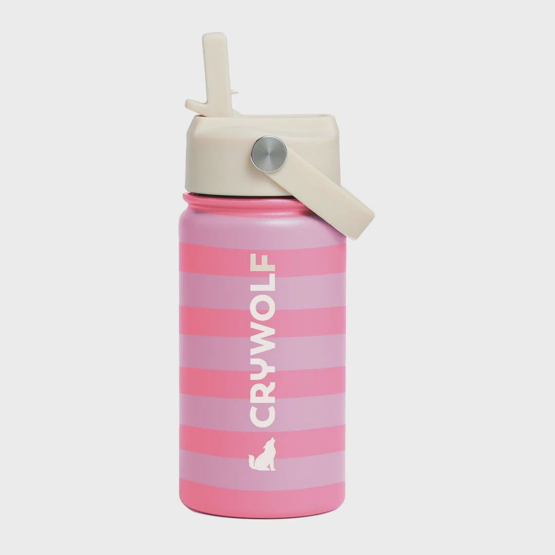Flamingo Stripe Drink Bottle (360ml) |Crywolf
