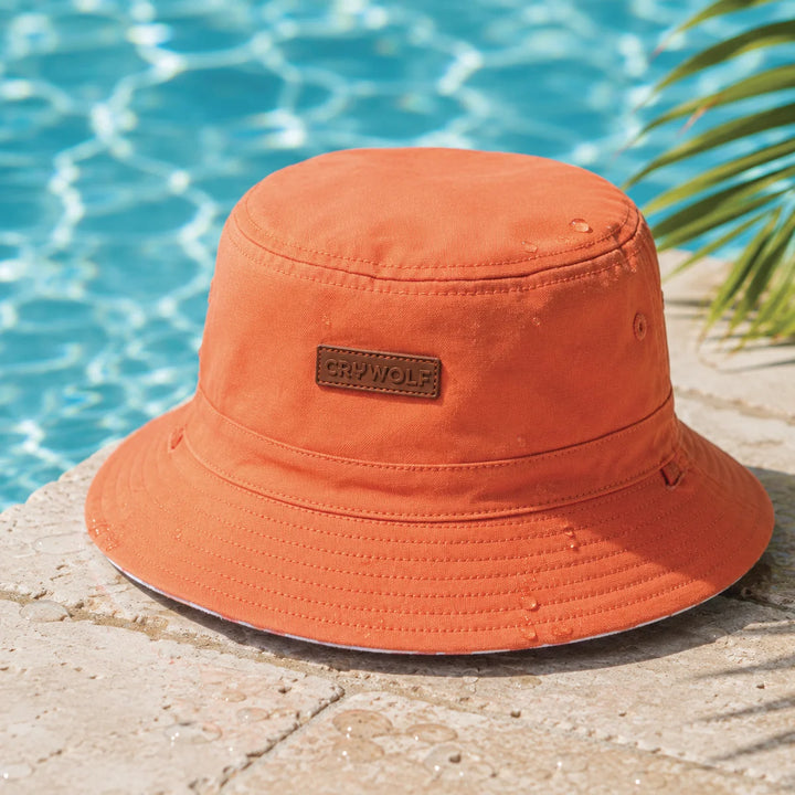 Reversible Bucket Hat Sunset Check | Crywolf
