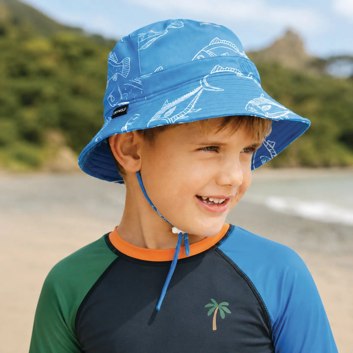 Swim Bucket Hat Saltwater | Crywolf