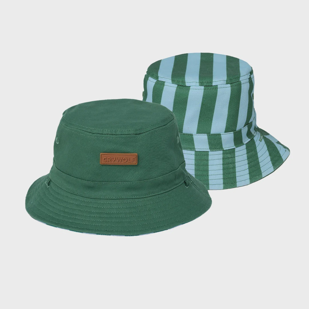 Reversible Bucket Hat Deck Stripe | Crywolf
