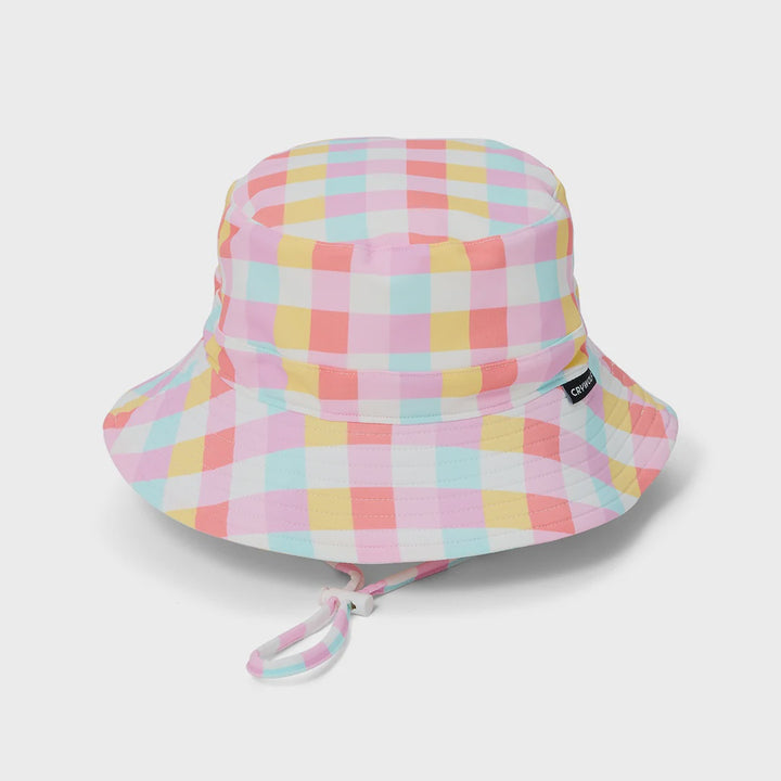Swim Bucket Hat Pop Gingham | Crywolf