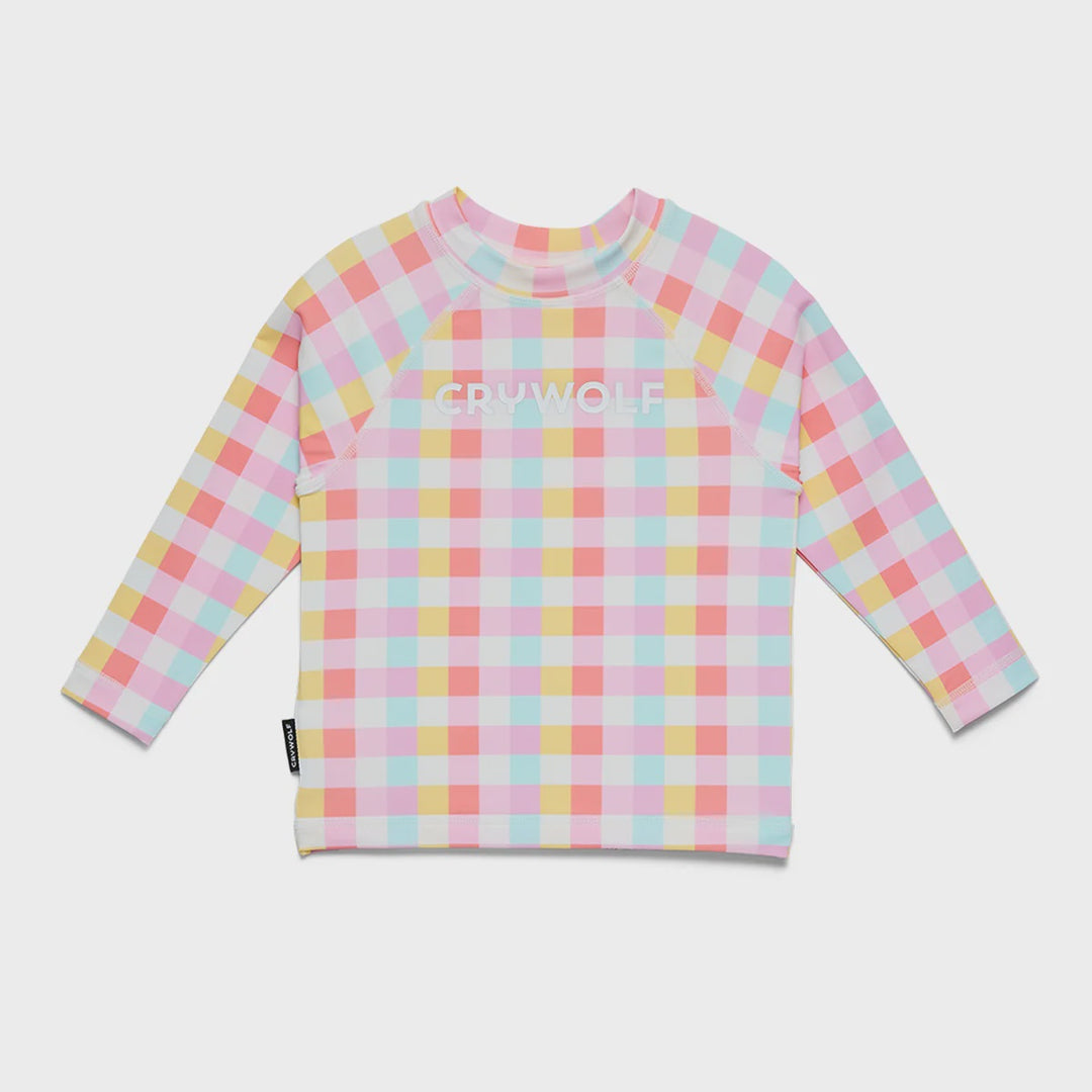 Baby Rash Vest Pop Gingham | Crywolf
