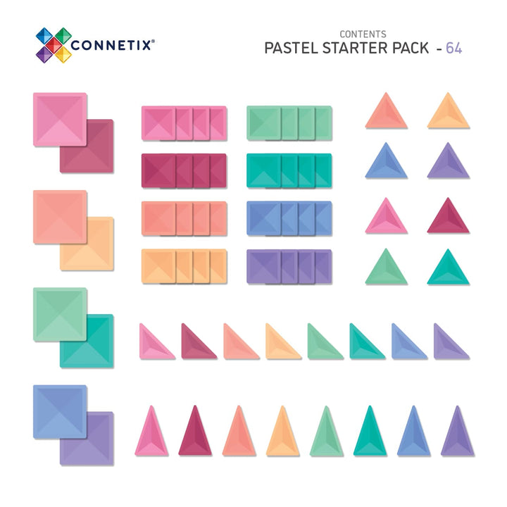 Connetix rainbow starter pack available from www.thecollectivenz.com