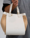 Carnegie Tote - Chalk / Natural Weave