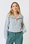 CW Azura Knit Pullover - Grey Marle