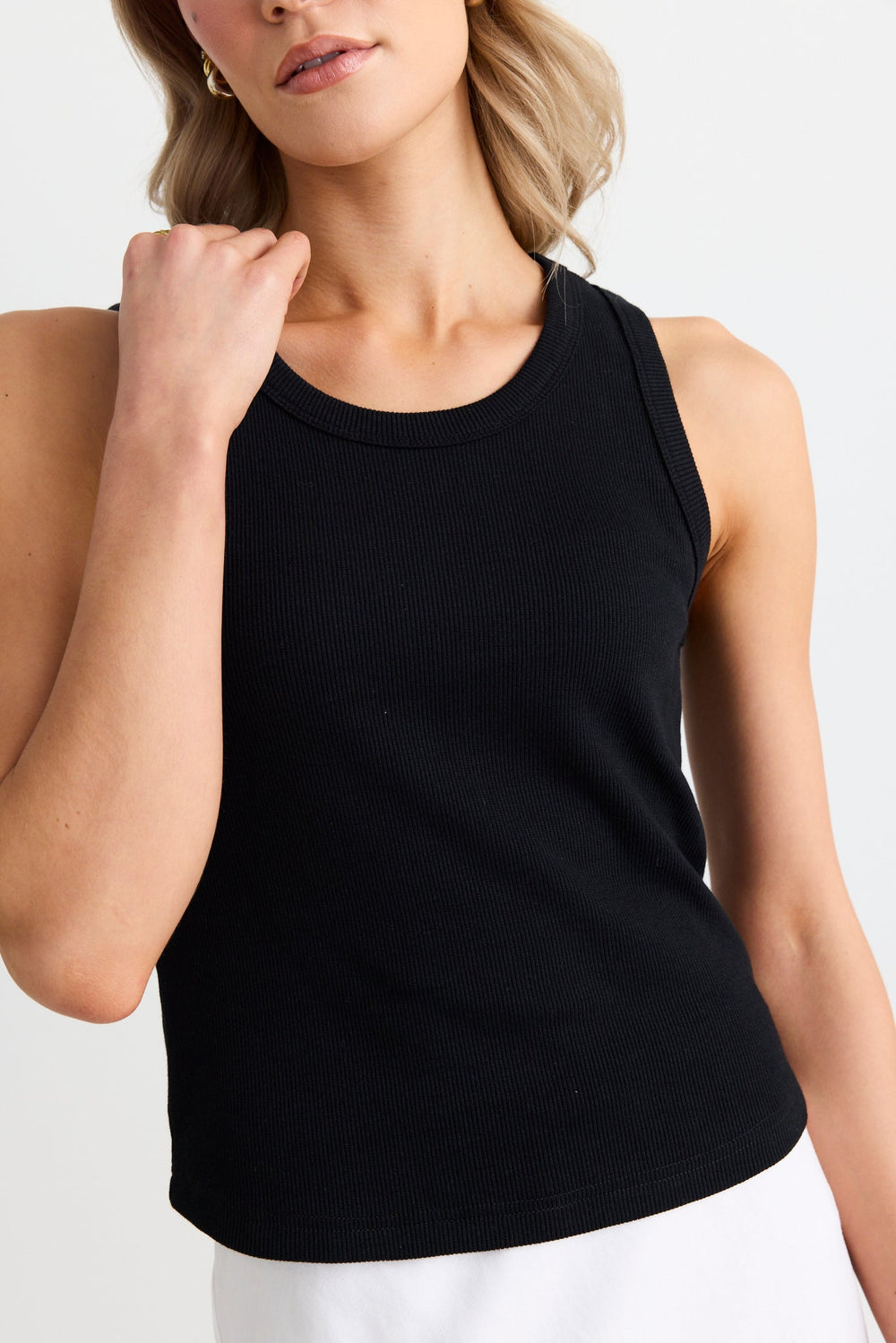 The Cobble Tank from RE:Union is a sleeveless stretchy rib knit tank that will fit snug and keep you cool all summer, available from www.thecollectivenz.com