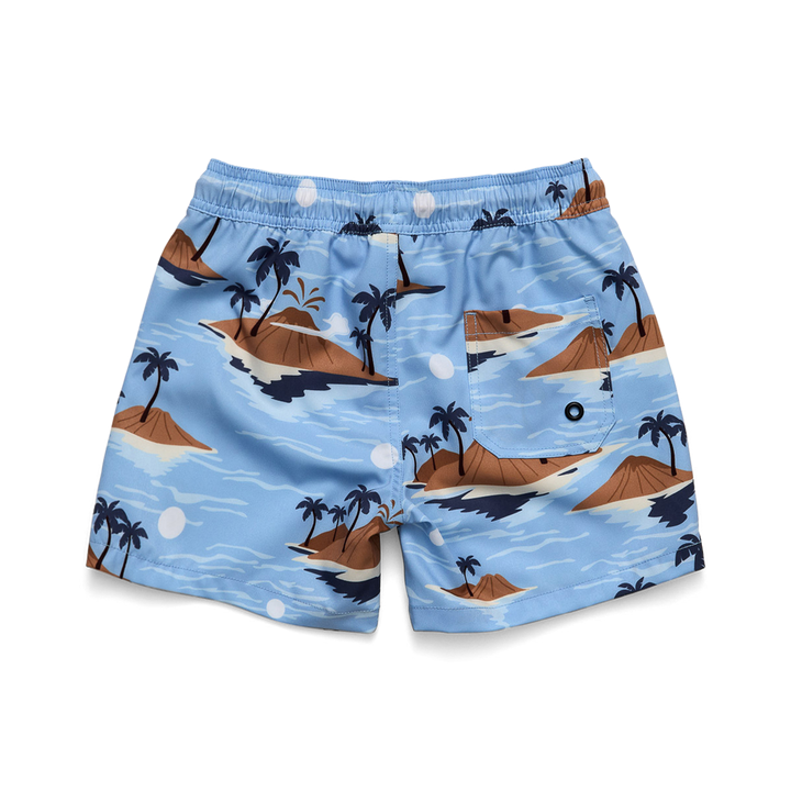 Crywolf blue lost island board shorts available from www.thecollectivenz.com