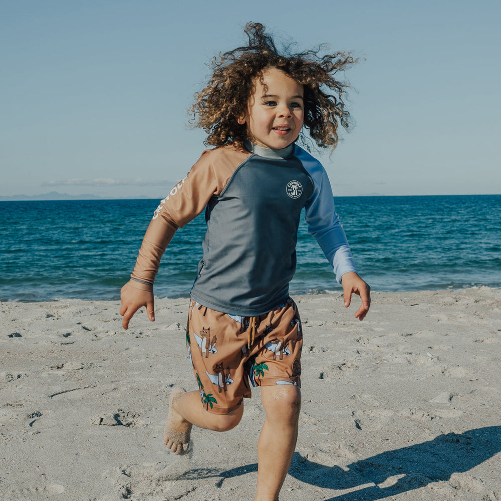 Crywolf ocean grey rash vest available from www.thecollectivenz.com