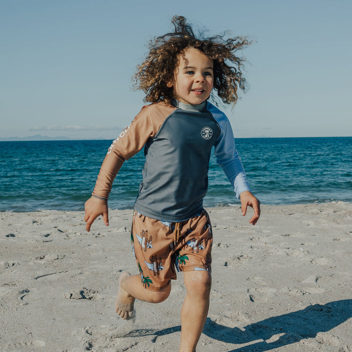 Crywolf ocean grey rash vest available from www.thecollectivenz.com