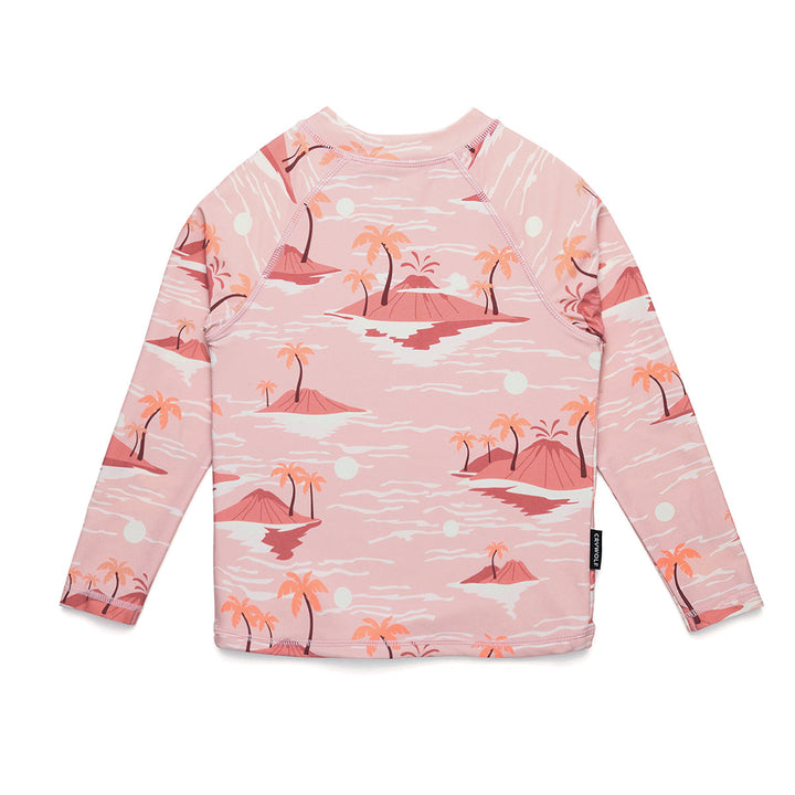 Crywolf sunset lost island rash vest available from www.thecollectivenz.com