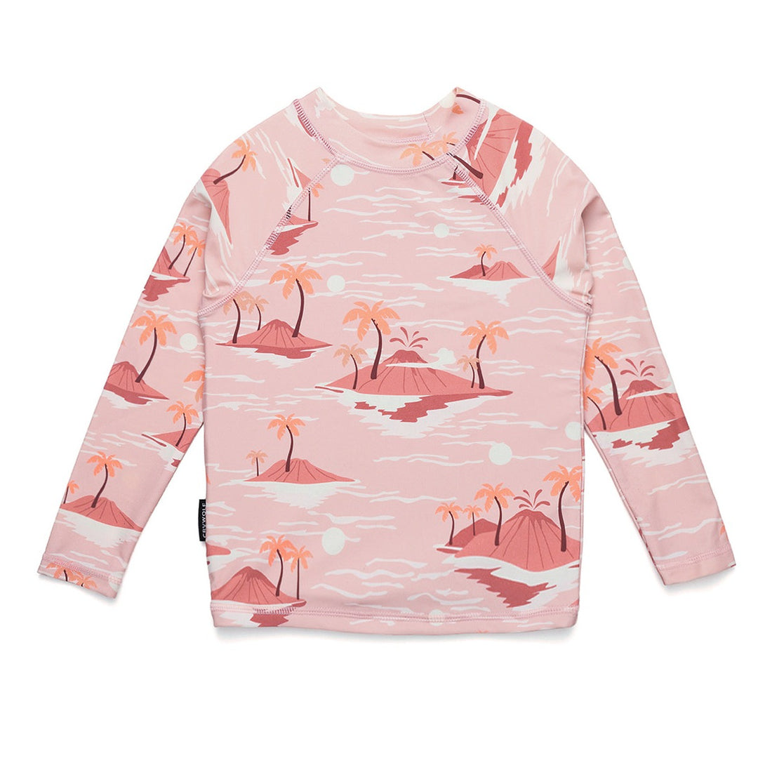 Crywolf sunset lost island rash vest available from www.thecollectivenz.com