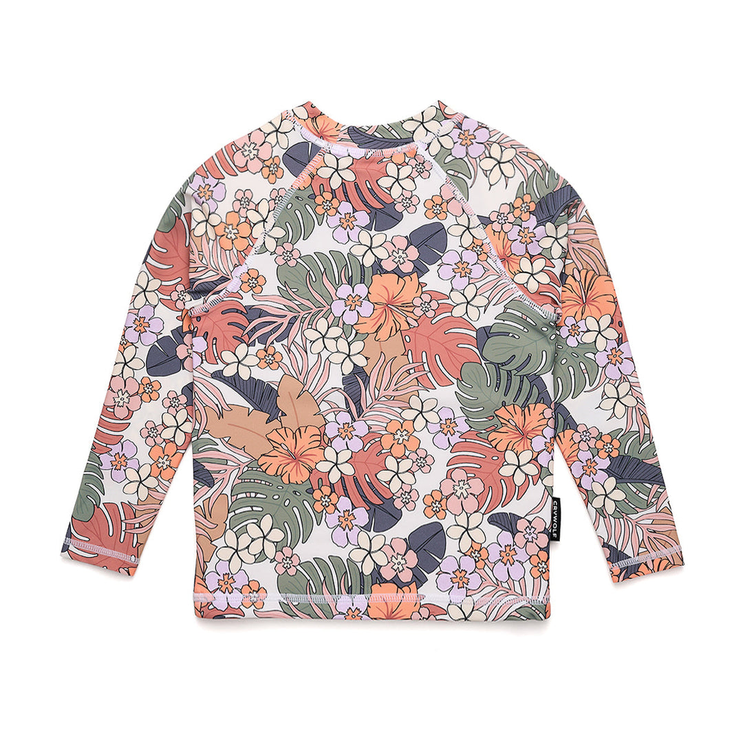 Crywolf tropical floral rash vest available from www.thecollectivenz.com