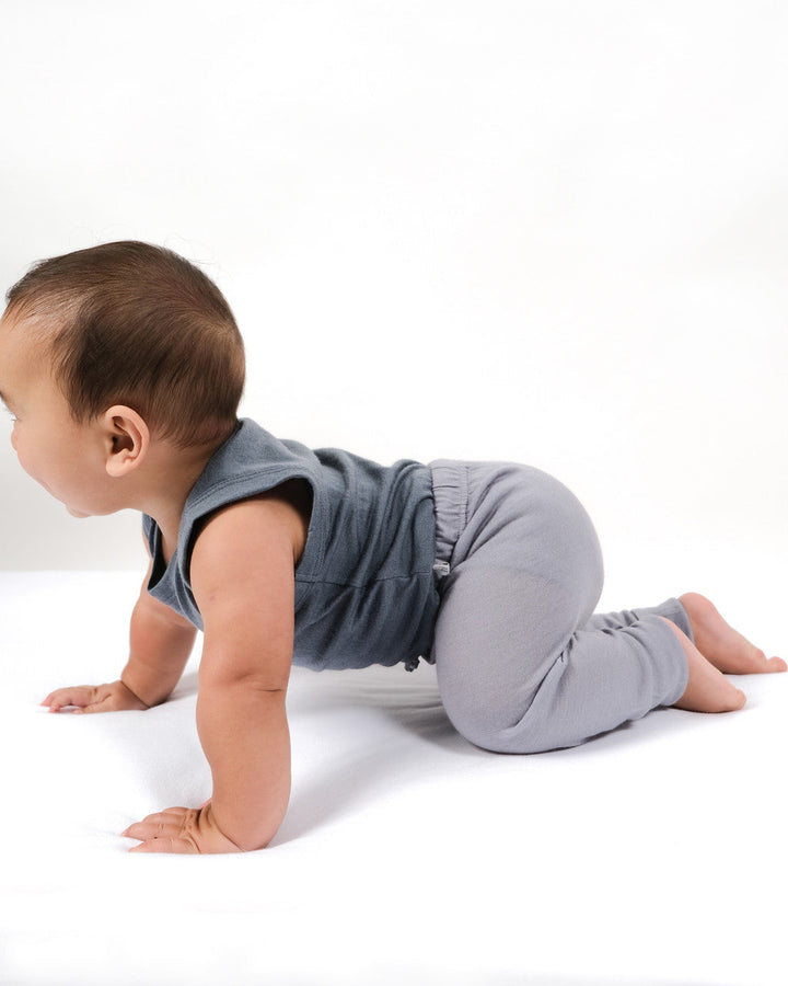 Merino Cuffed Pants - Periwinkle