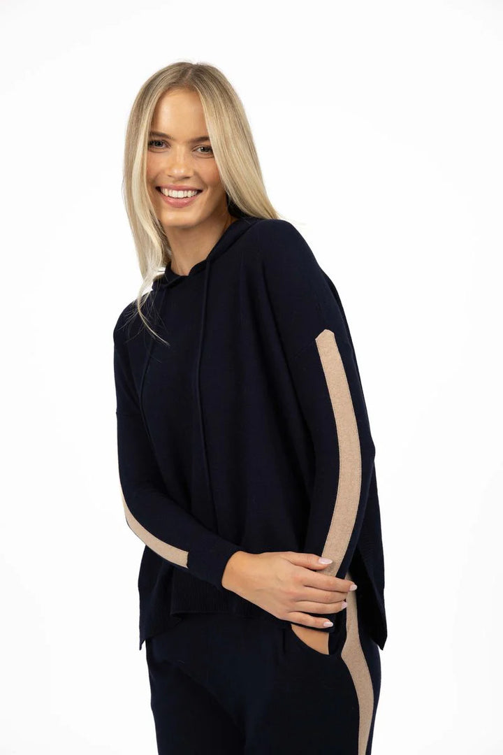 Peyton Hoodie - Indigo/Latte (HW26318)