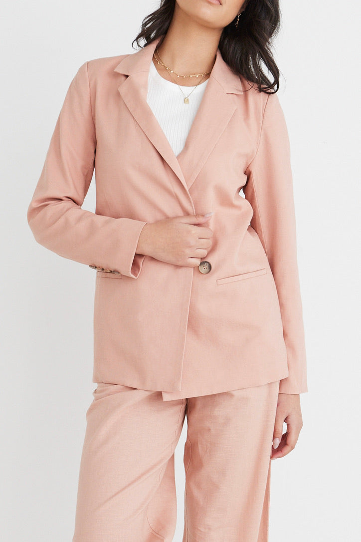 Re:Union constant linen blazer available from www.thecollectivenz.com